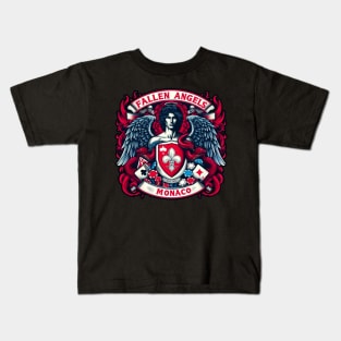 Fallen Angels X Monaco coat of arms Kids T-Shirt